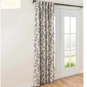 Plow and Hearth Botanical Toile Insulated Double-Lined Panel Blue